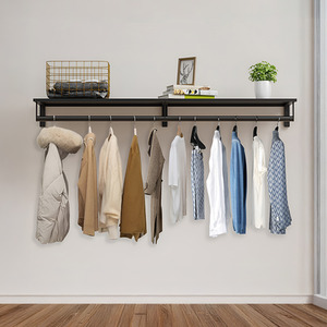 Lifeideas Wall Mounted Metal Clothes Rack