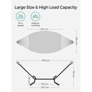 White SONGMICS Portable Hammock with Stand shot 9086695