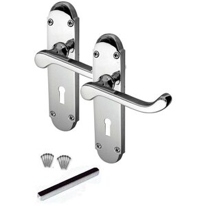 Epsom Victorian Scroll Lever Lock Door Handle