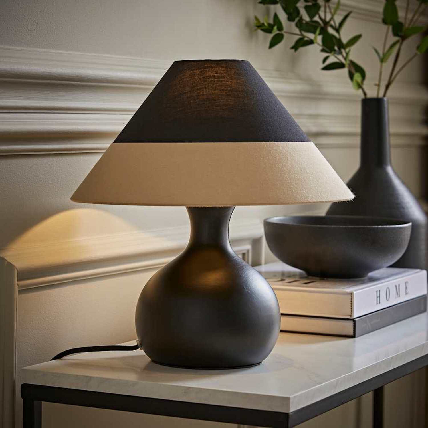 Image of Rupert Table Lamp with Two Tone&hellip;