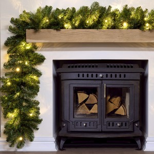 The Pre-lit Arbor Vitae Garland