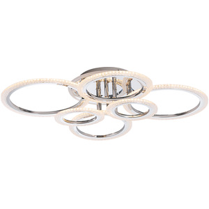 Livingandhome 6-Light Adjustable RGB LED Ceiling Light with Remote Control
