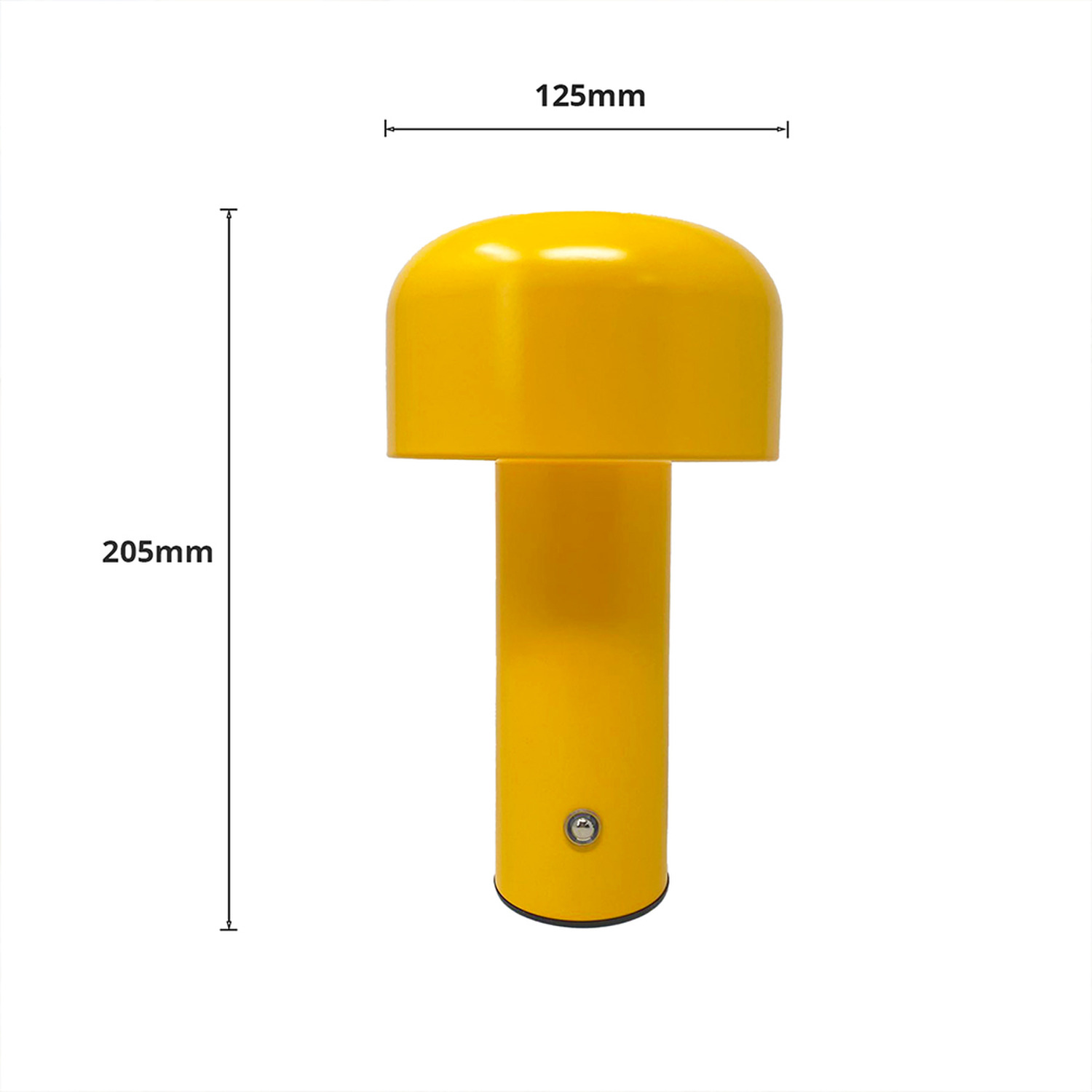 Mushroom Shape Led Desk Lamp - Yellow
