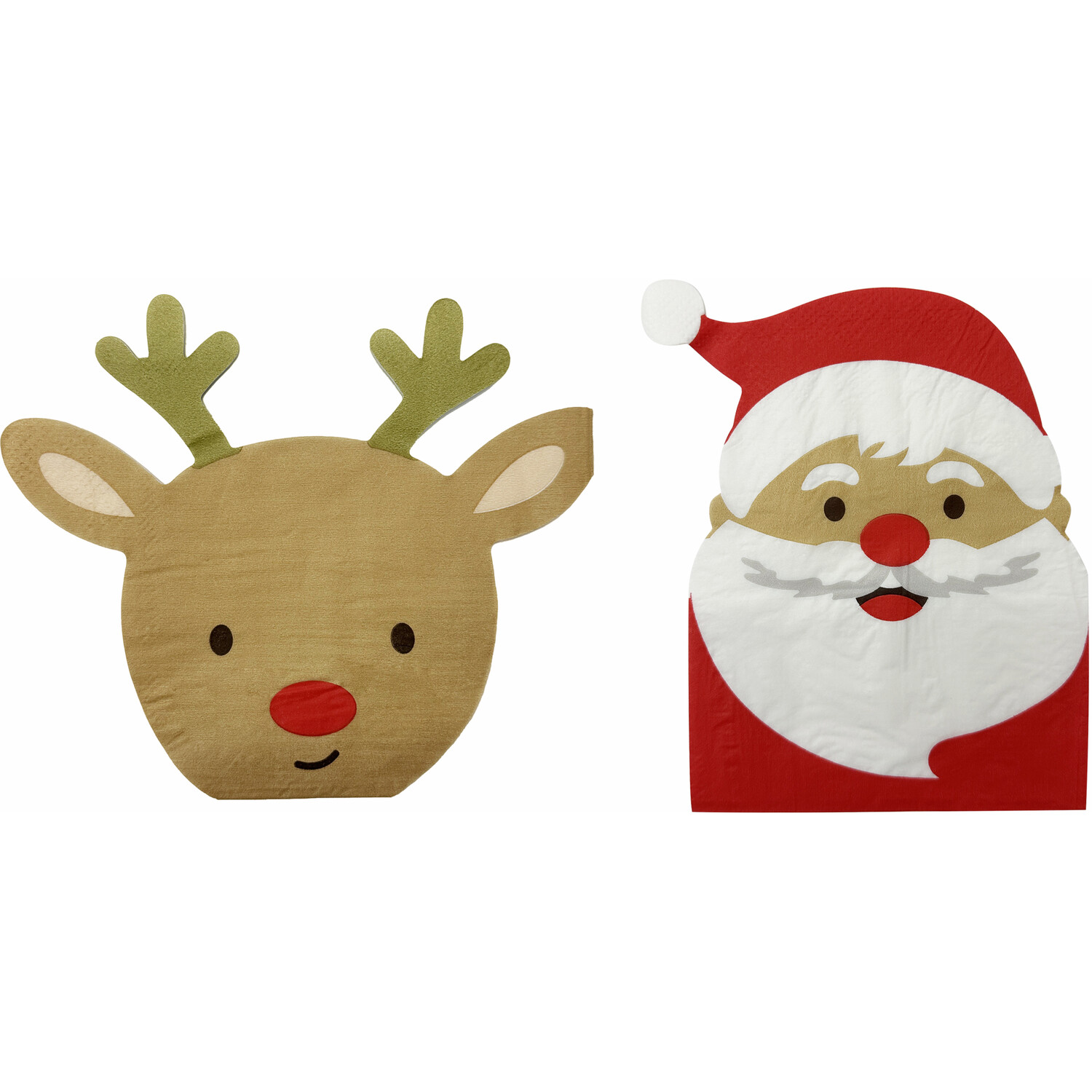 Santa or Reindeer Shaped Napkin