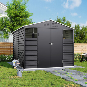 Lifeideas 8 x 8.5 FT Metal Garden Shed with Windows and Vents