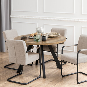 Zalida Round Extendable Dining Table