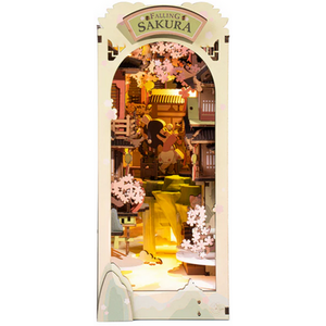 Falling Sakura Book Nook Shelf Insert