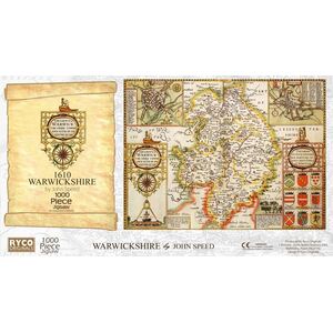 Warwickshire Historical Map 1000 Piece Jigsaw Puzzle (1610)