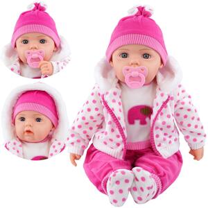 Doll Lifelike Spotty Baby Girl with Sounds  Dummy