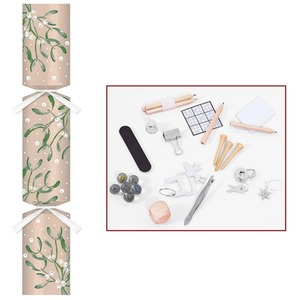 50 Christmas Party Catering Crackers Eco Mistletoe Kraft 12 Inch