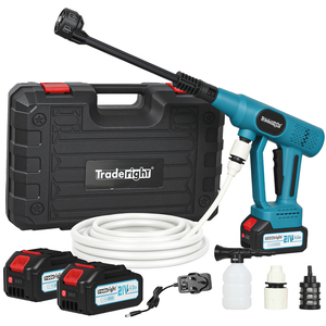 50Bar Cordless Pressure Washer Dual 4000mAh LCD 6 in 1 Nozzle Cleaner