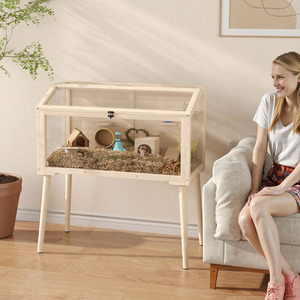 PawHut Wooden Hamster Cage Small animal Cage