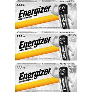 Silver / 345g / 30 Energizer AAA Industrial Batteries shot 11810359