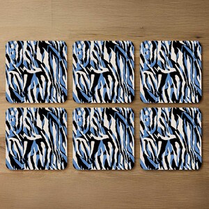 Abstract Zebra Skin Coaster