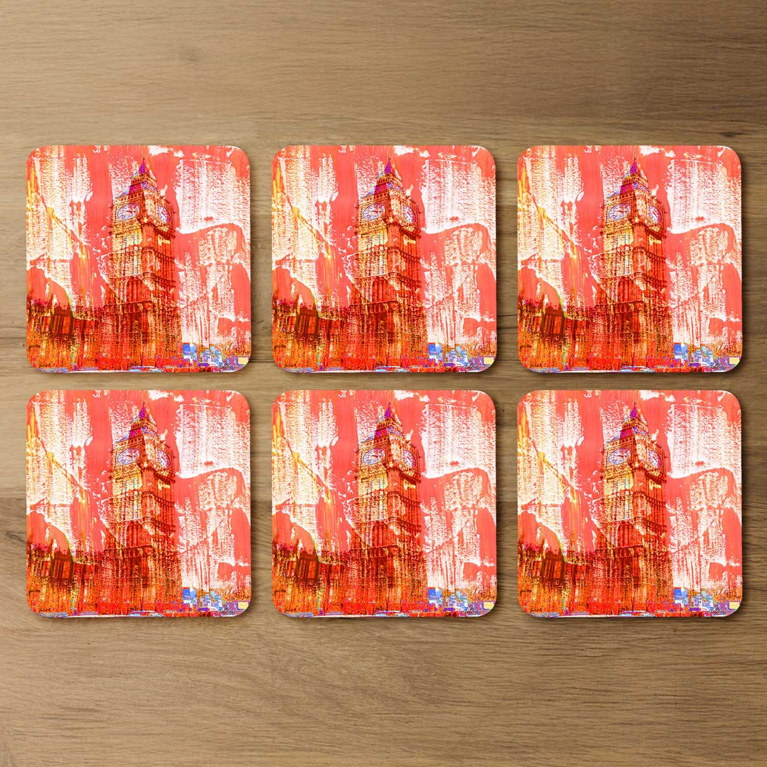 Crazy Red Ben Coaster - Red