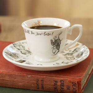 Victoria And Albert Alice In Wonderland Espresso Cup And Saucer