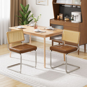 Brown Livingandhome 2Pcs Vintage Dining Chairs shot 12093529