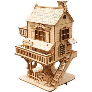 Wooden Treehouse 3D  Puzzle DIY Model Kit for Adults And Teens