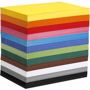 A4 Assorted Colours Coloured Card 180gsm 1200 Assorted Sheets