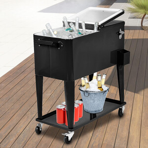 76L Rolling Cooler Cart