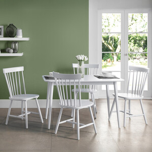 Set Of 4 Torino White Chairs
