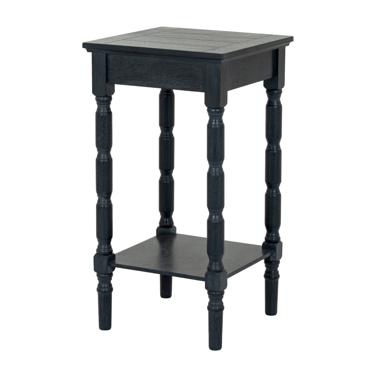 Contour Collection Side Table Elegant Versatile Home Accent - Charcoal