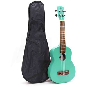 Artisan Turquoise 4 String Ukulele Handcrafted Indonesian Design