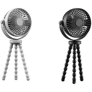 Flexible Tripod Clip Fan USB Rechargeable Mini Cooling Fan
