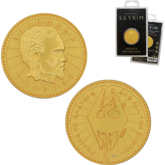 The Elder Scrolls V Skyrim Septim Coin Misty Gold Edition