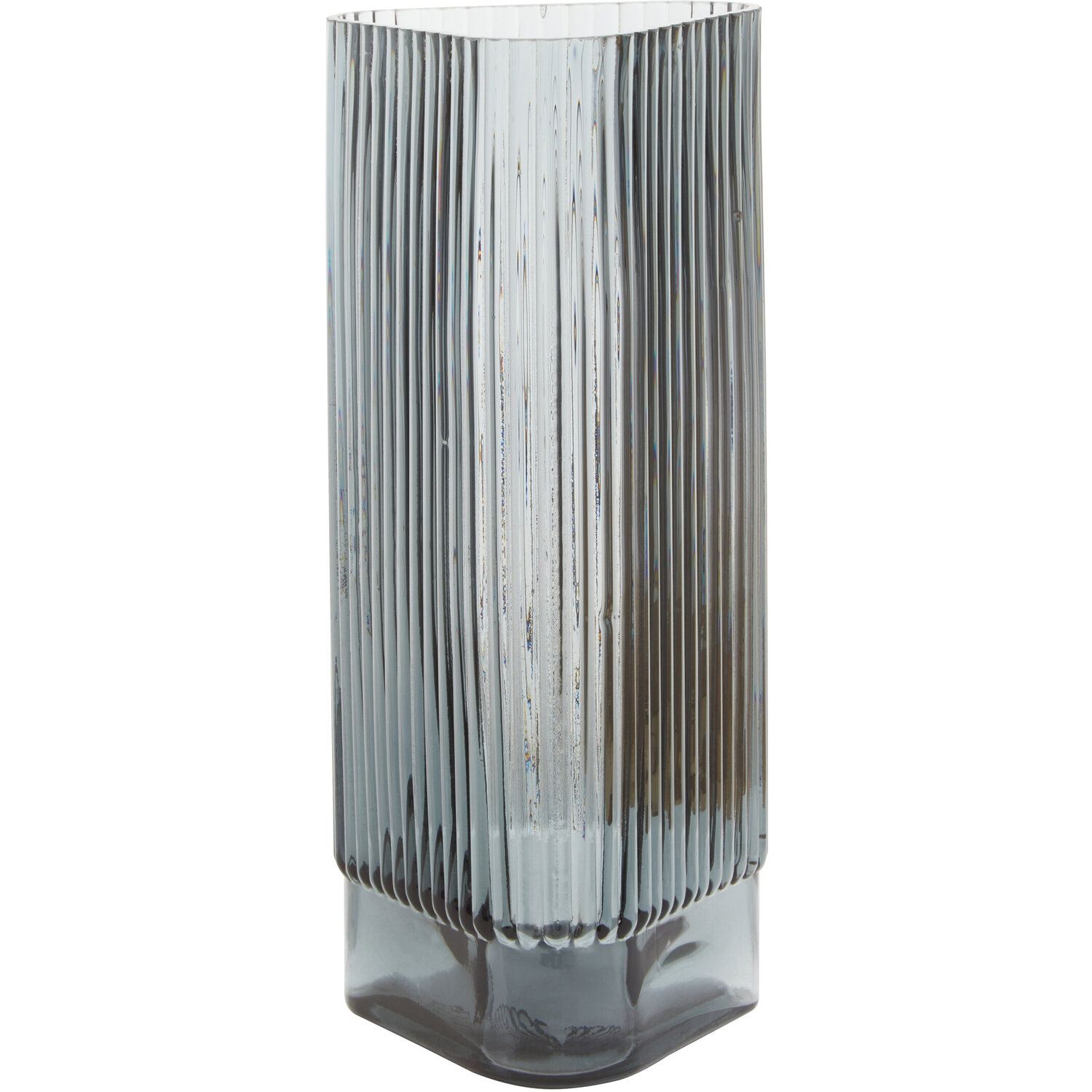 Cabrina Large Blue Glass Vase - Glass 100%