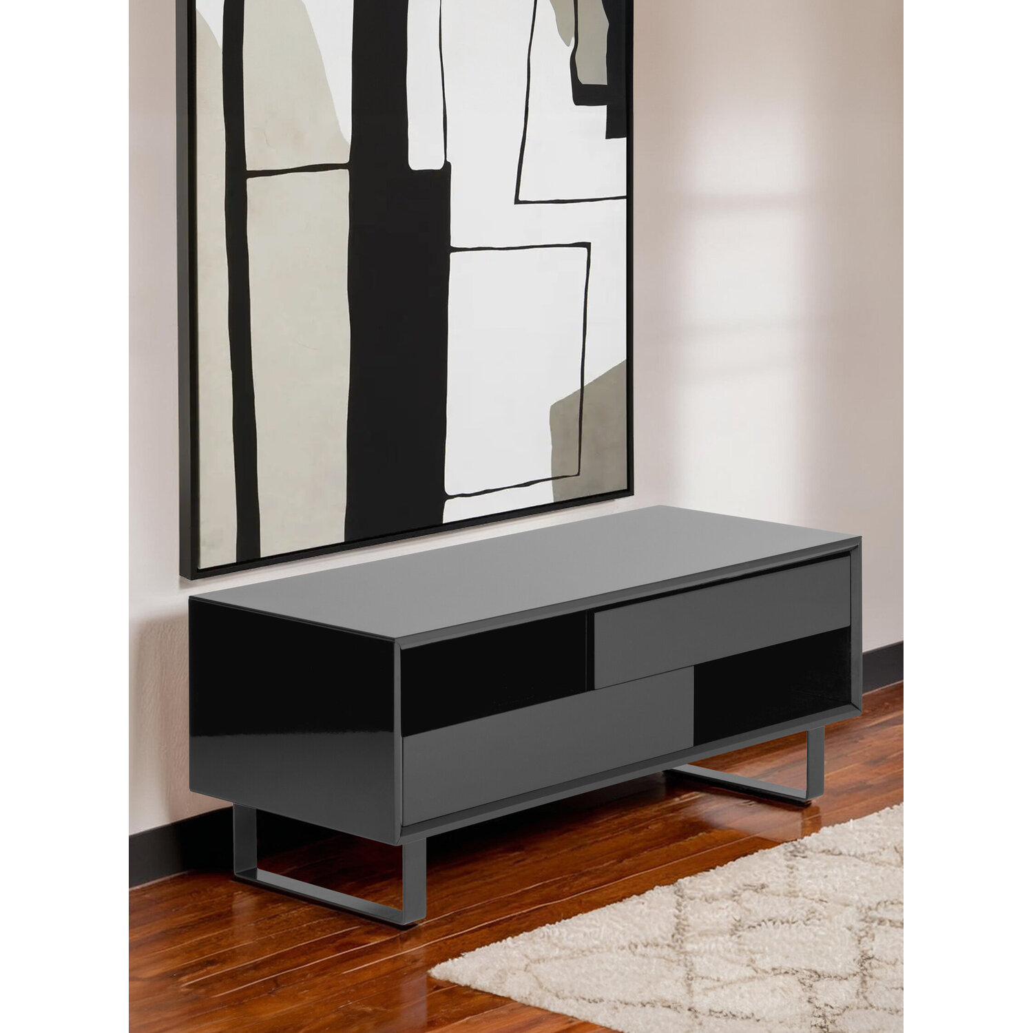 Moritz Black High Gloss Coffee Table - Black