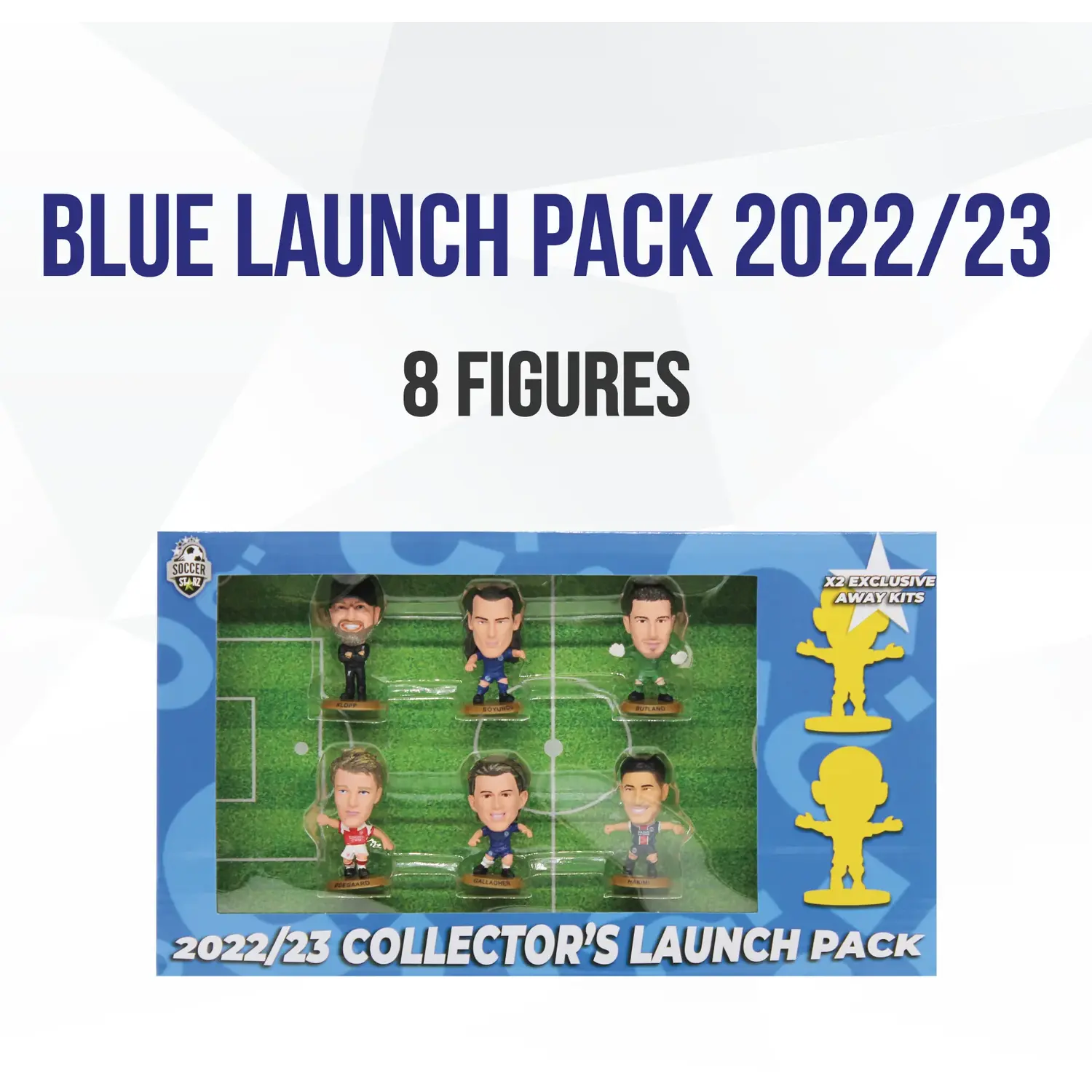SoccerStarz - 8 Figure Blue Launch Pack (2022-23 Version) - Blue