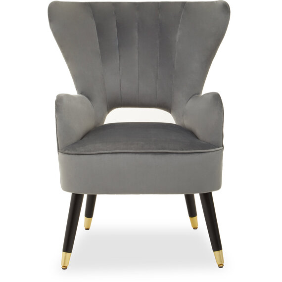 Sloan Grey Velvet Armchair