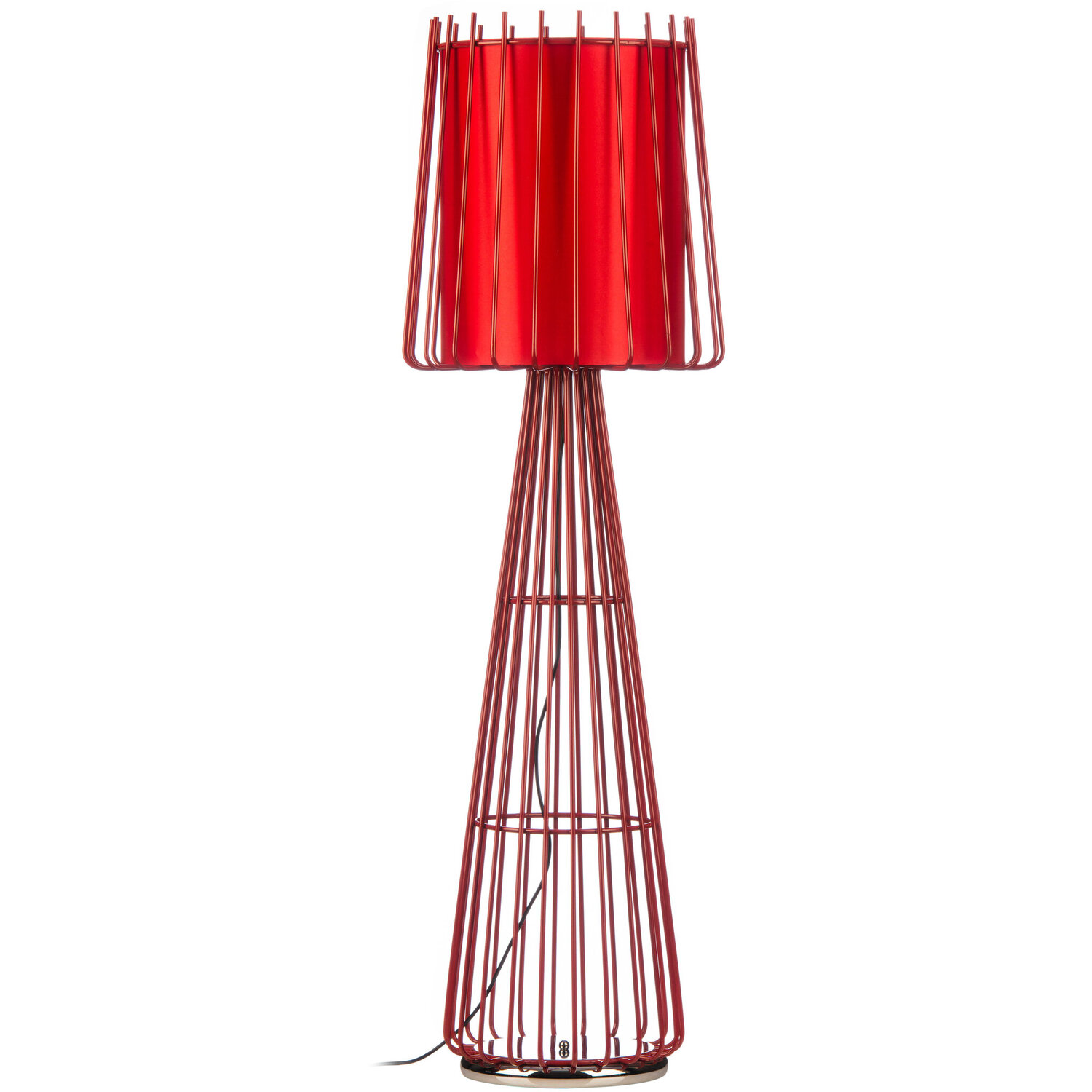 Image of Aria Red Floor Lamp - Red