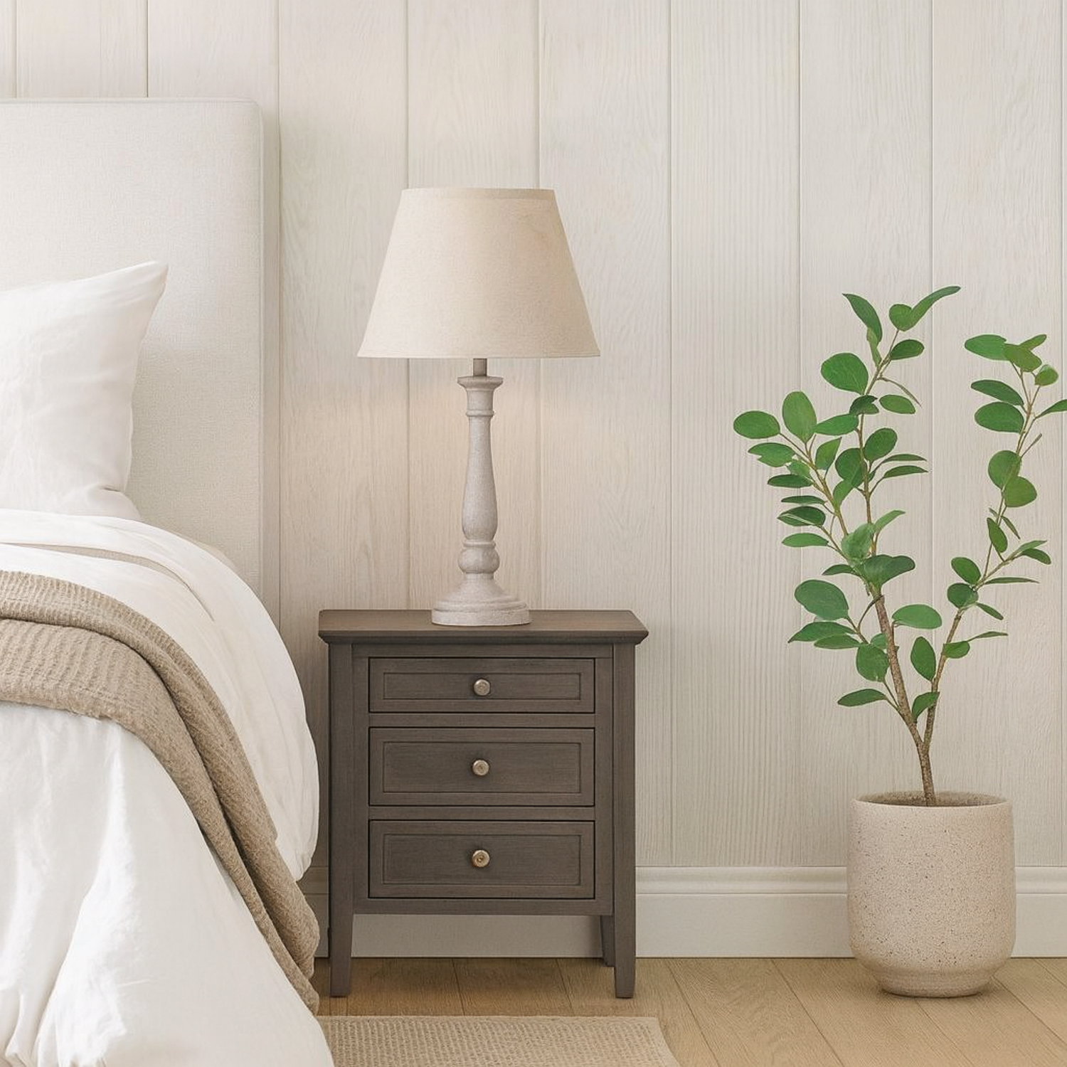 Image of Piana Slim Natural Wooden Table Lamp&hellip;