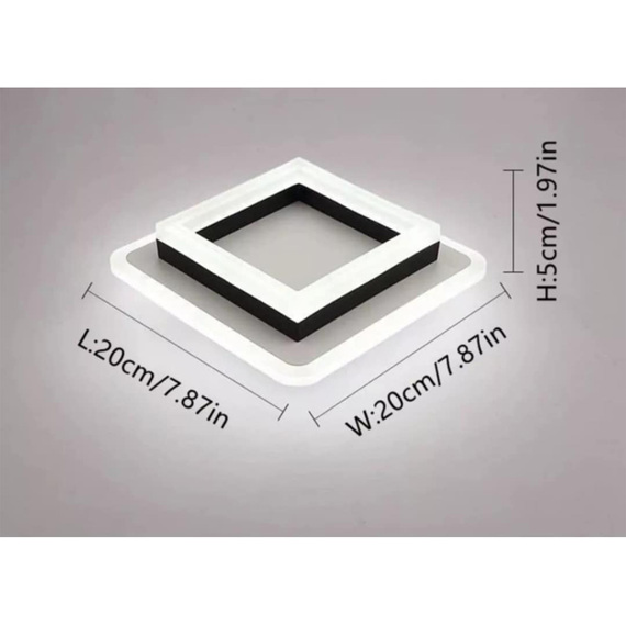 Black LED Ceiling Light