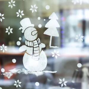150ml Fake Snow Spray with Stencil – Festive Christmas Craft Decoration - White