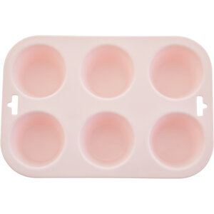 Zing Pastel Pink 6 Cup Muffin Mould
