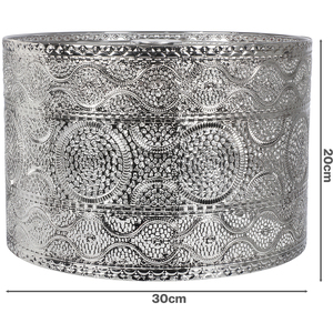 Ceiling Light Shade Moroccan Style Chrome Pendant Shade Lamp Decor