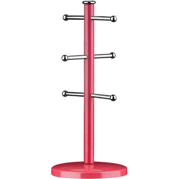 Hirano Hot Pink Metal Mug Tree