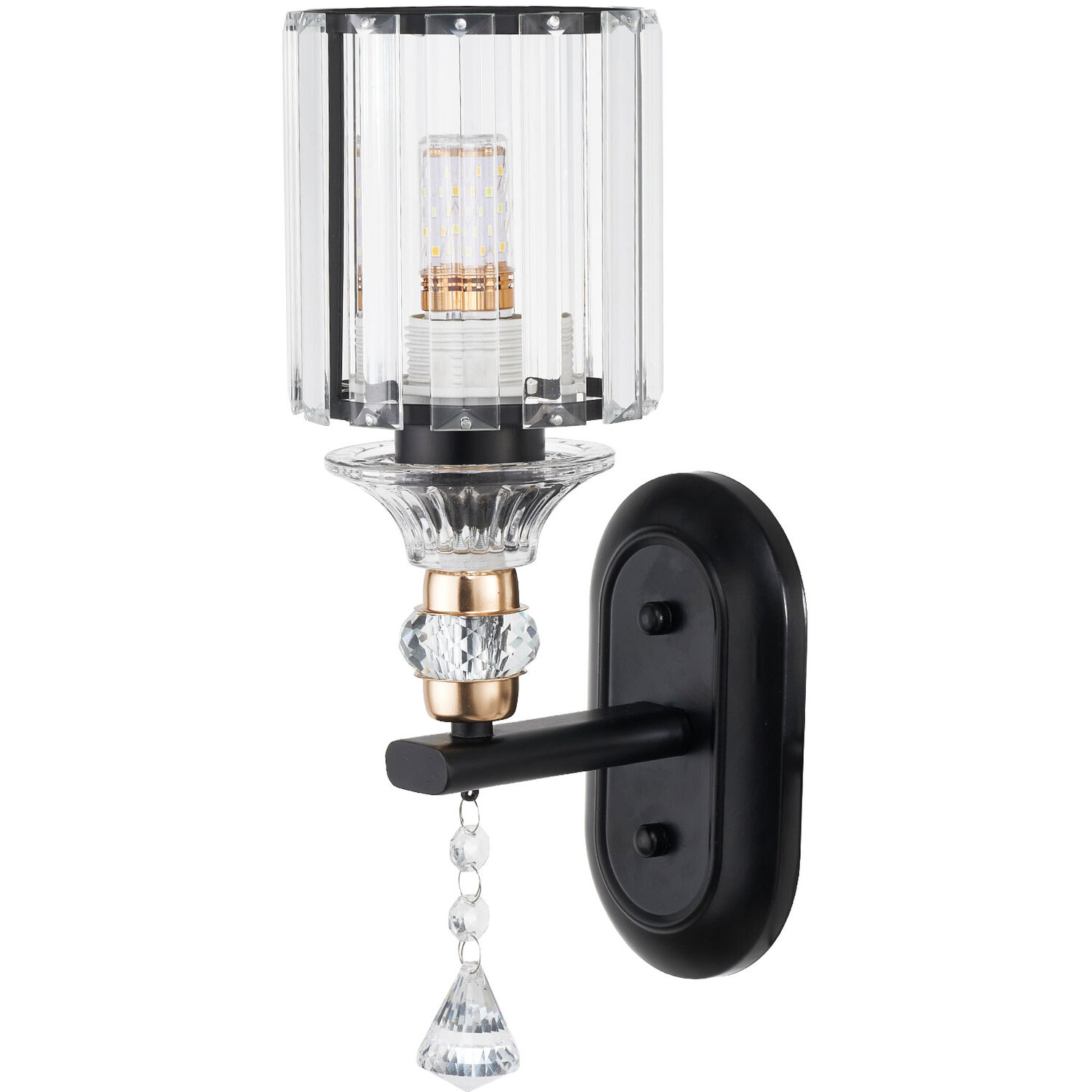 Image of Modern E27 Crystal Wall Lamp for&hellip;