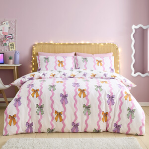 Retro Bows Bedding Set