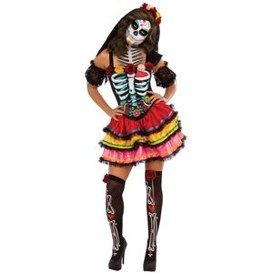 Rubies Womens/Ladies Day Of The Dead Seniora Costume