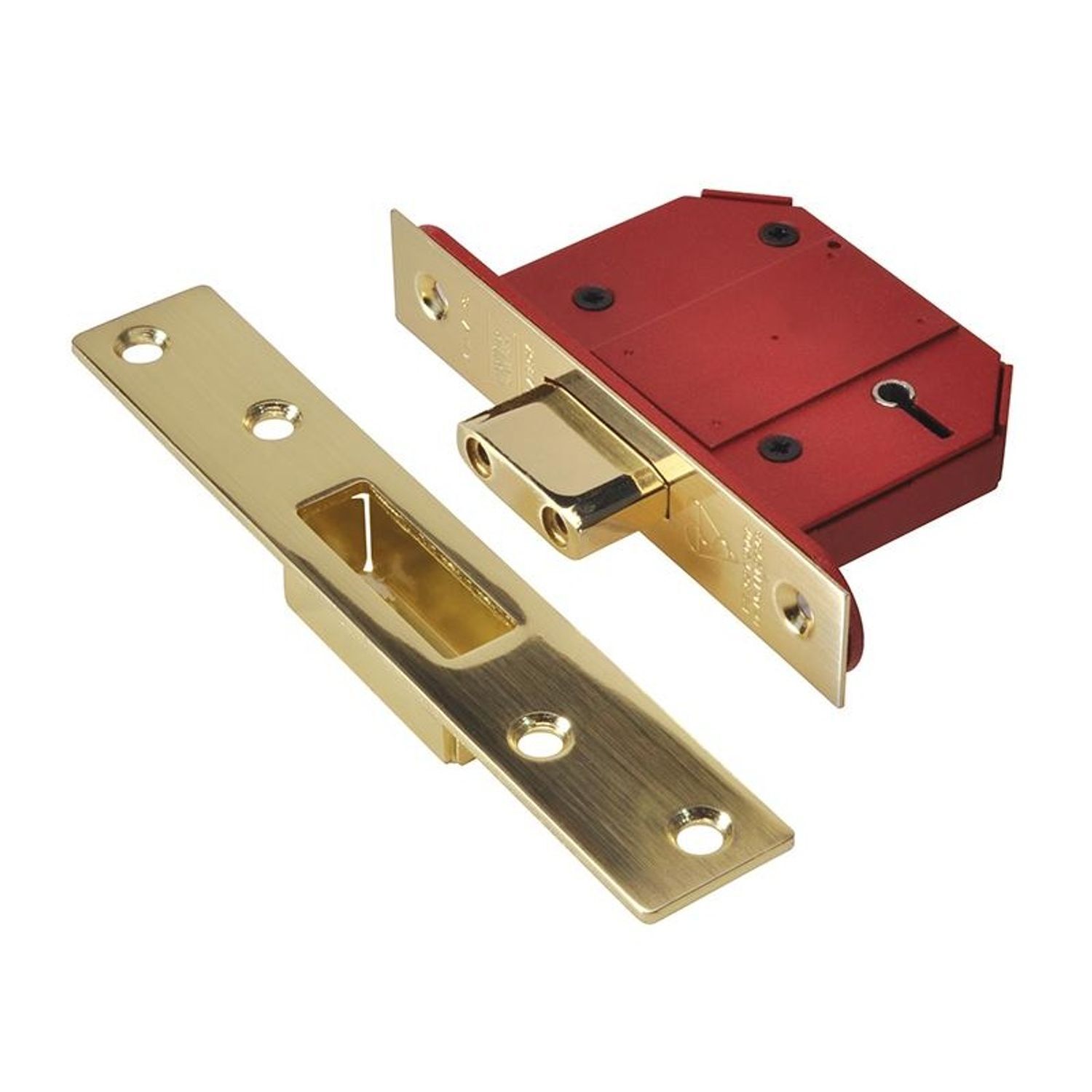 Union Strongbolt 2100S 5 Lever Mortice Deadlock - Satin Brass