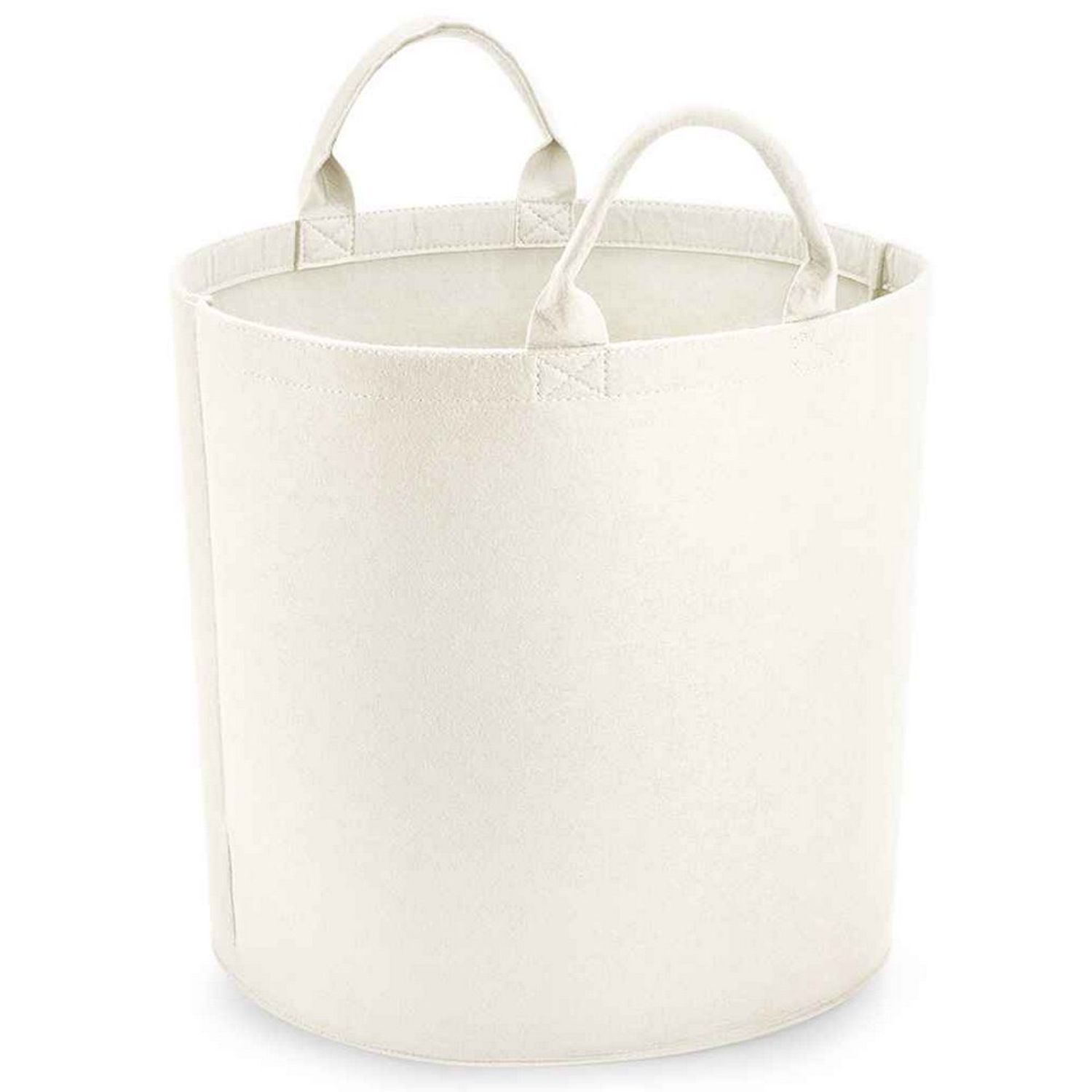 Bagbase Felt Laundry Basket - Soft White