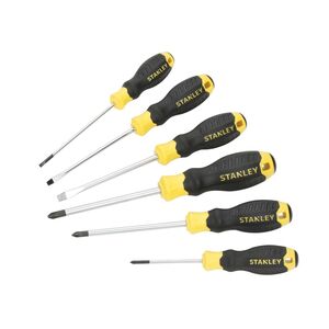 Stanley Hand Tools Cushion Grip Screwdriver Set, 6 Piece