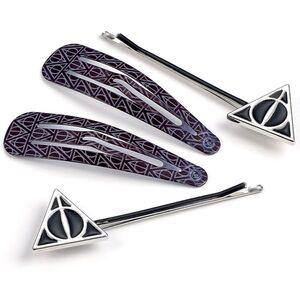 Harry Potter Deathly Hallows Hair Clip Set (Pack of 4)