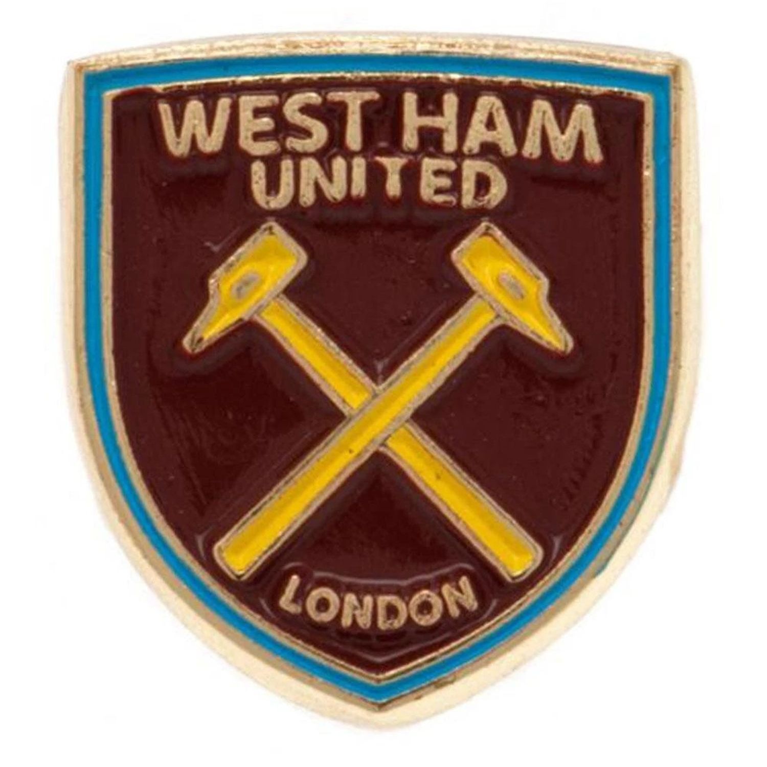 West Ham United Fc Crest Badge - Brown/White