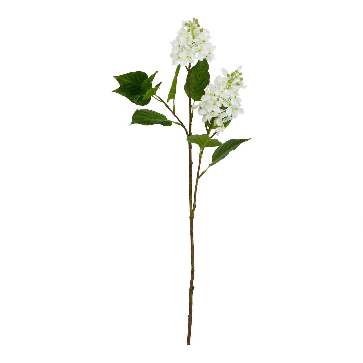 Hill Interiors The Natural Garden Collection White Lilac Artificial Flower - White