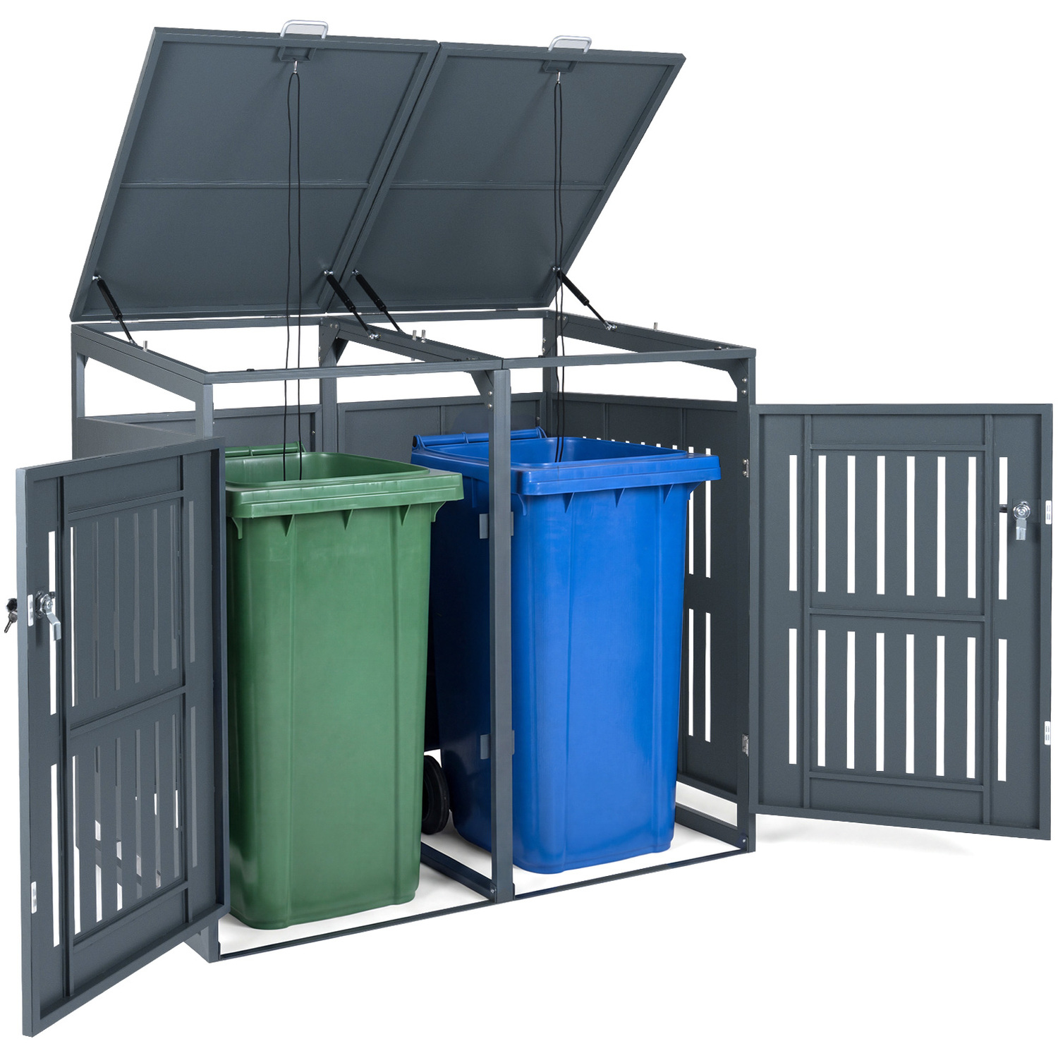 Costway Backyard Trash Can Storage Shed
